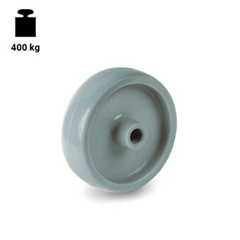 TR-68GRY-W-Ruote monolitiche grigie in poliammide 6